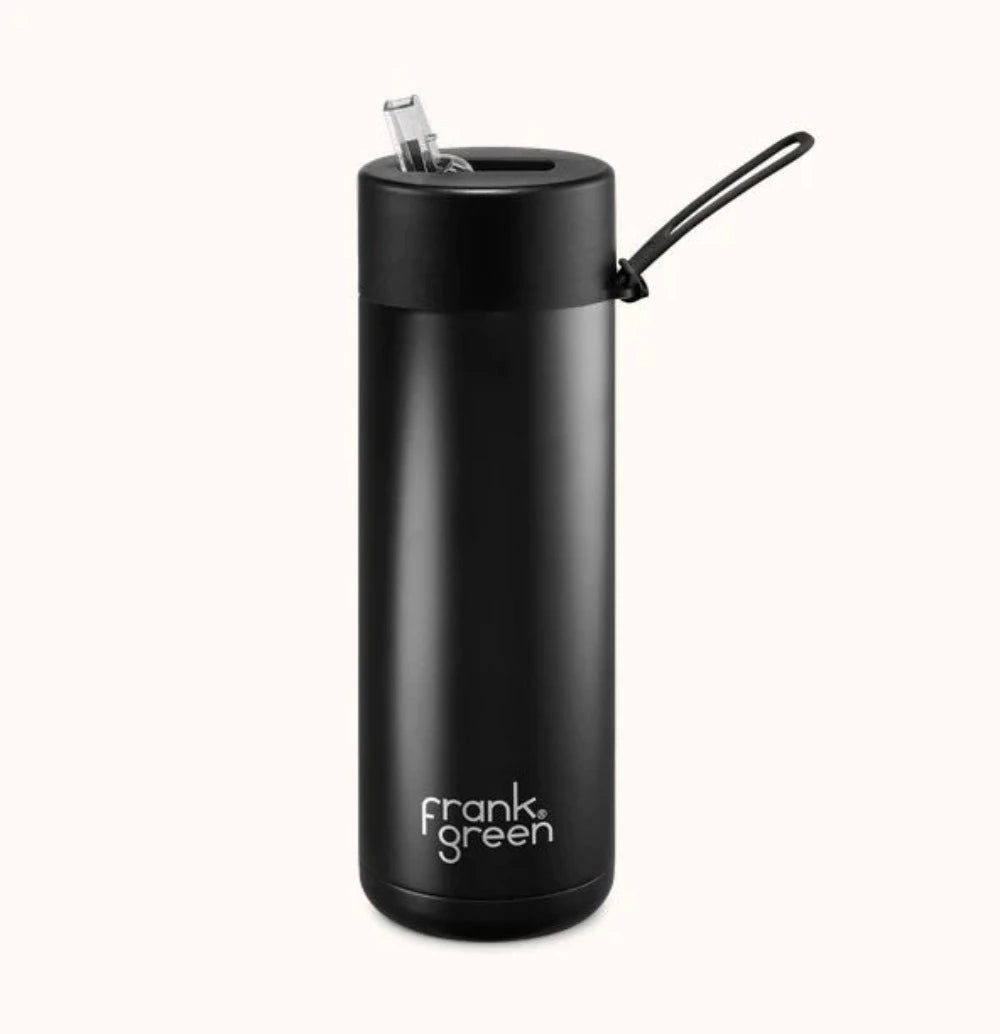 Frank Green Ceramic Reusable Bottle 20oz STRAW LID