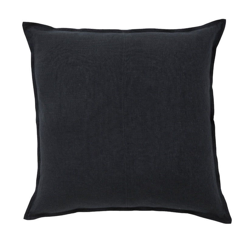 COMO LINEN CUSHION - SHADOW 50 x 50cm