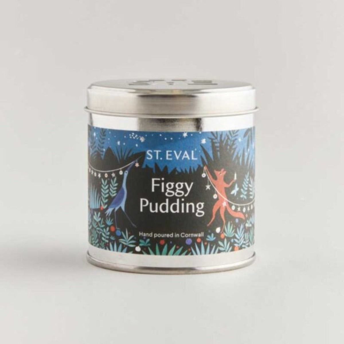 St Eval Figgy Pudding Tin Scented Candle