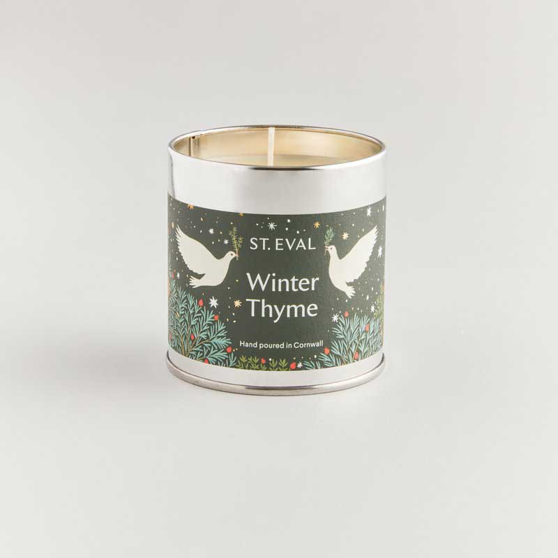St Eval Winter Thyme Tin Scented Candle