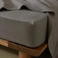 ravello fitted sheet - charcoal