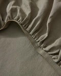 ravello fitted sheet - caper