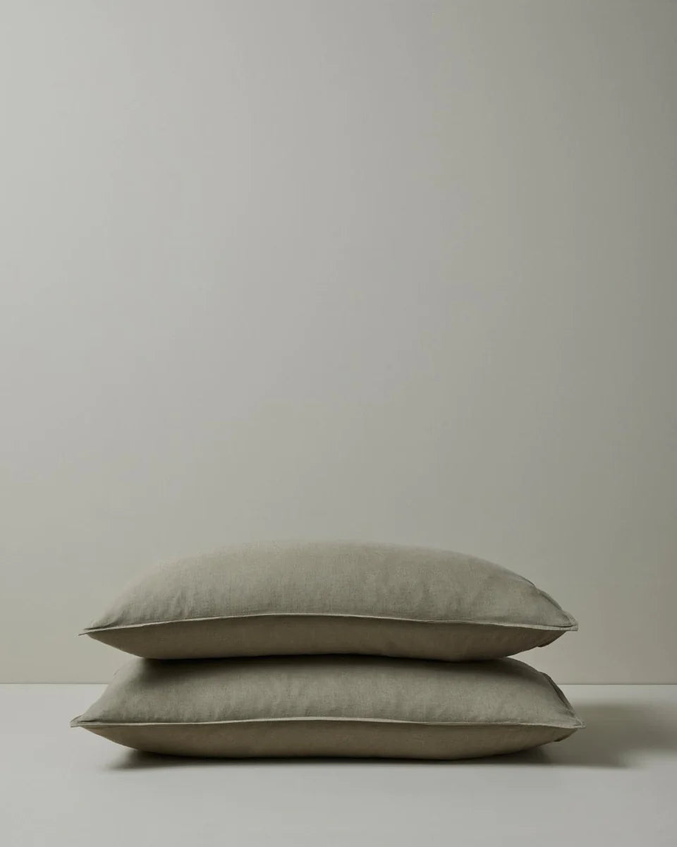 ravello pillowcase pair - caper