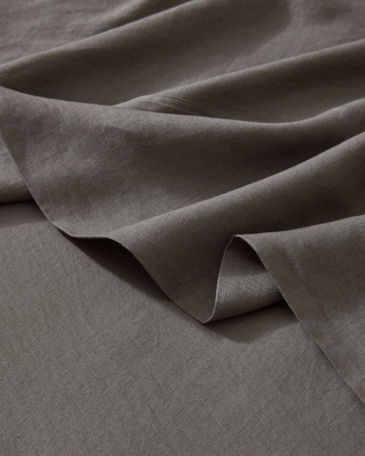 ravello flat sheet - charcoal