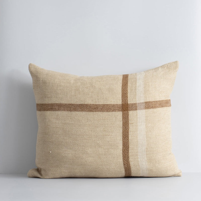 Clintock Taupe Feather 45x55cm Cushion by Baya
