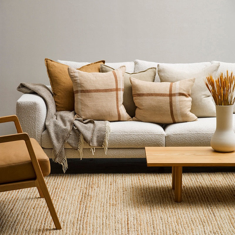 Keswick Taupe Feather 50x50cm Cushion by Baya