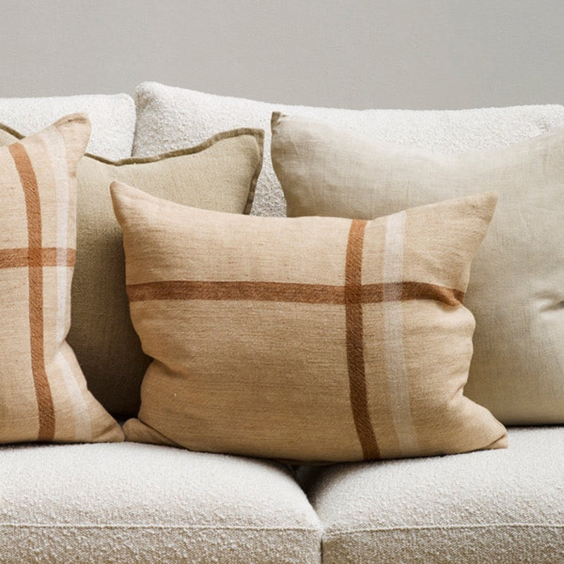 Clintock Taupe Feather 45x55cm Cushion by Baya