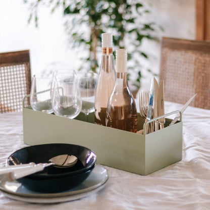 Metal Planter Box - Sage Green