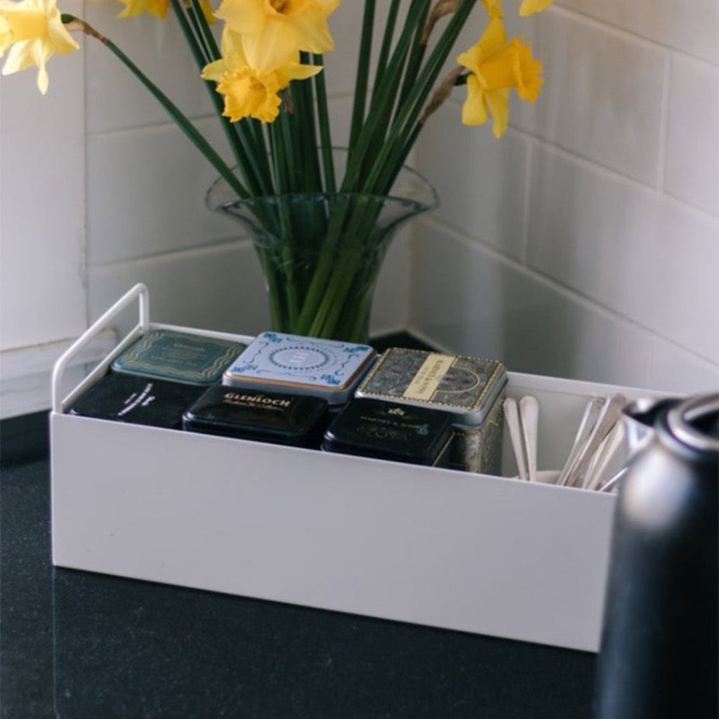 Metal Planter Box - White