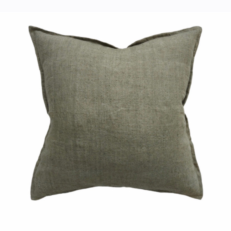 Cassia  Feather 55x55cm Cushion - moss