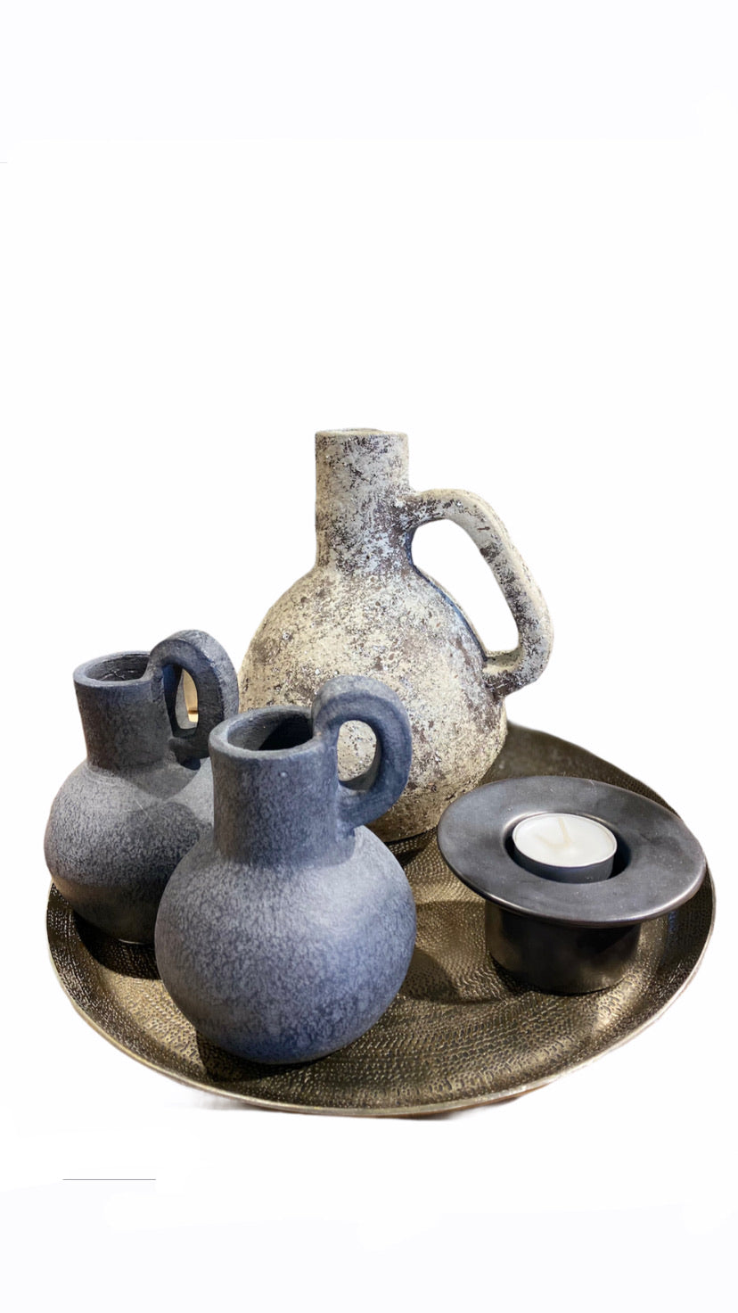 Tealight holder, Miro, Matte black