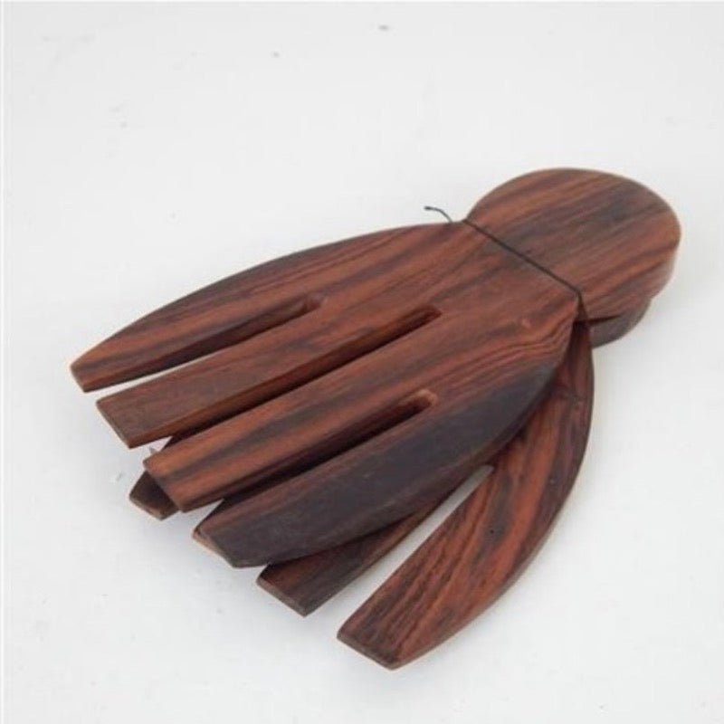 SHORT SALAD SERVERS 9CM X 18CM DARK