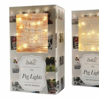 5m Photo Pegs Light String