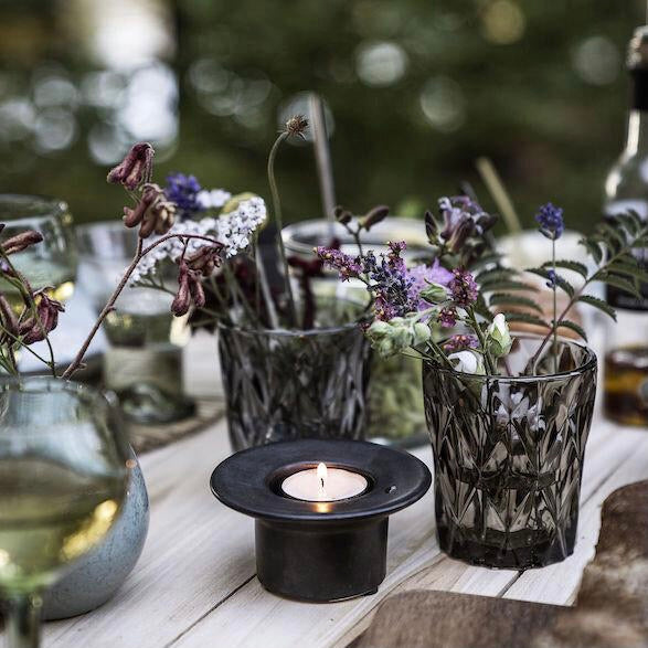 Tealight holder, Miro, Matte black