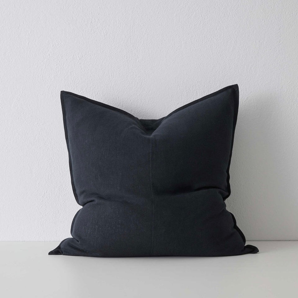 COMO LINEN CUSHION - SHADOW 60 x 60cm