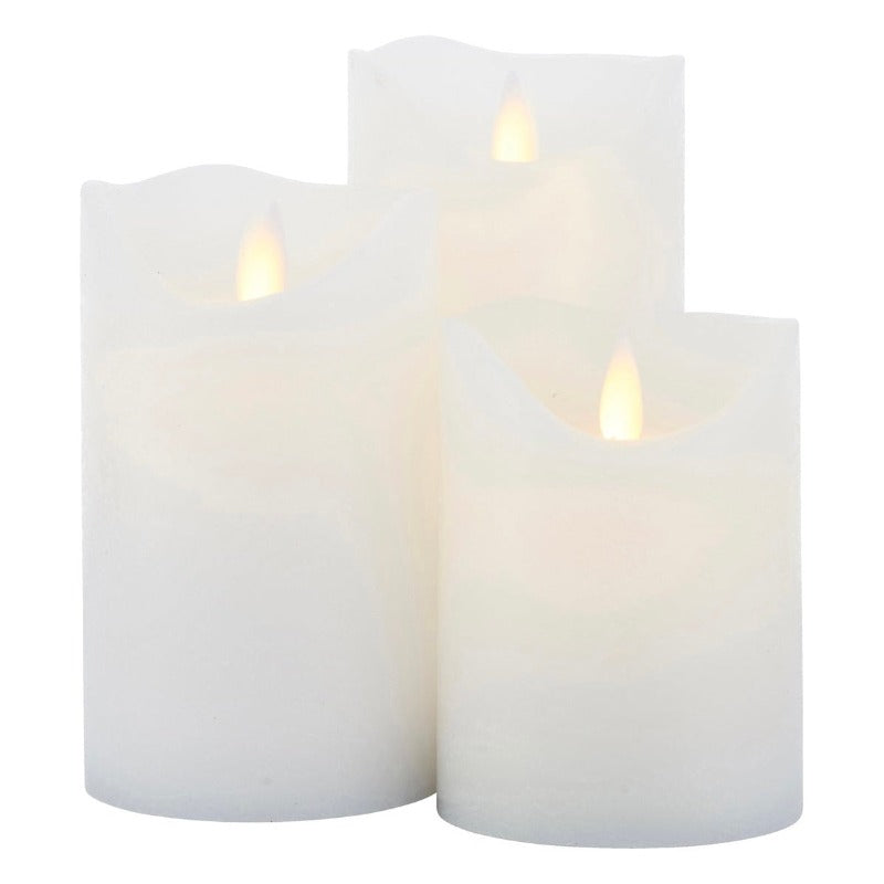 SIRIUS Sara Candle S/3 D75 White