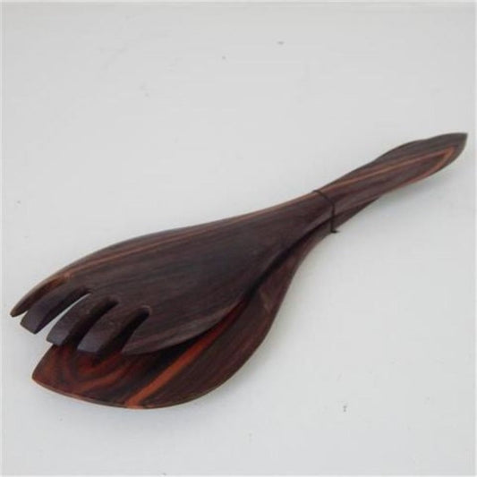 SLANTED SALAD SERVERS 8CM X 28CM DARK