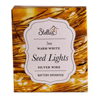 5M SILVER WIRE WARM WHITE SEEDLIGHTS