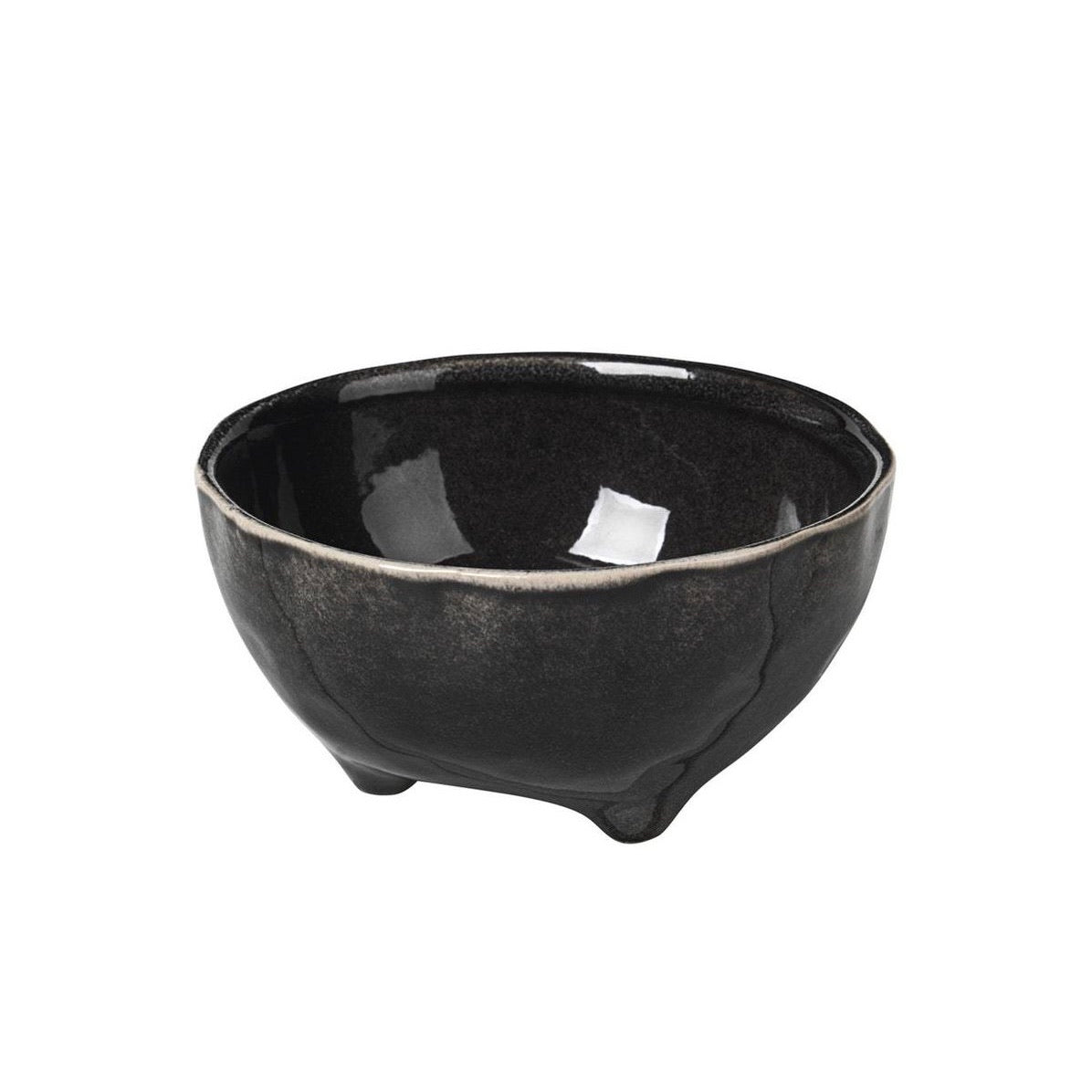 Broste Nordic Coal Large Bowl with Feet