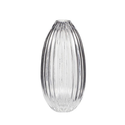 Hubsch Clear Glass Flower Vase 