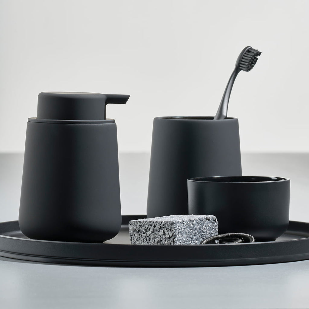 Ume Toothbrush Mug Black