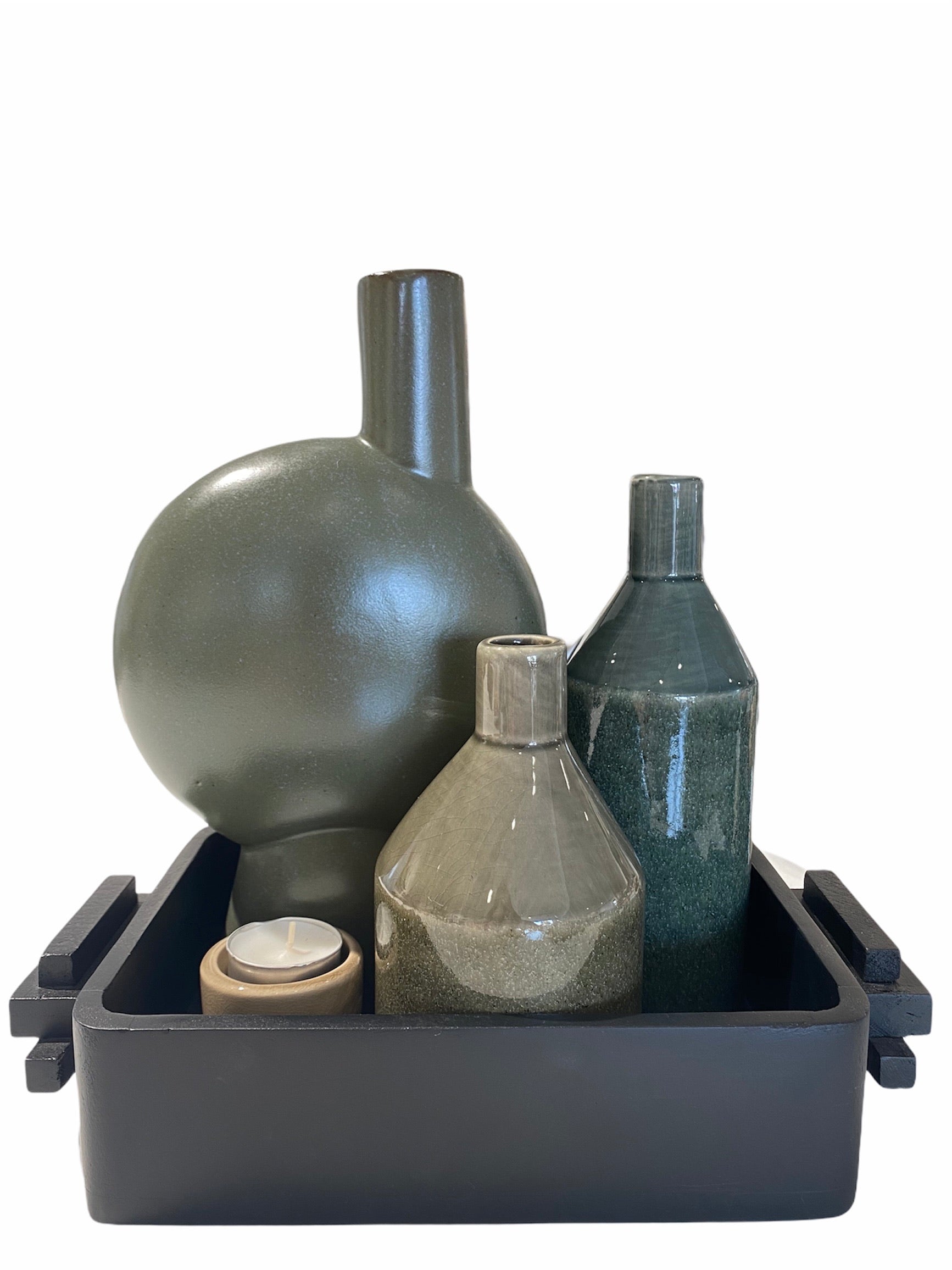 Madam Stoltz Abstract Vase - Stoneware
