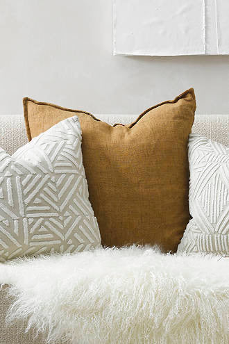 Cassia  Feather 55x55cm Cushion - Cumin