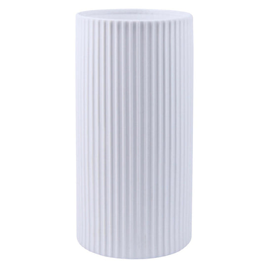 Cylindrical Lines Lamp  Matt White - 2 sizes