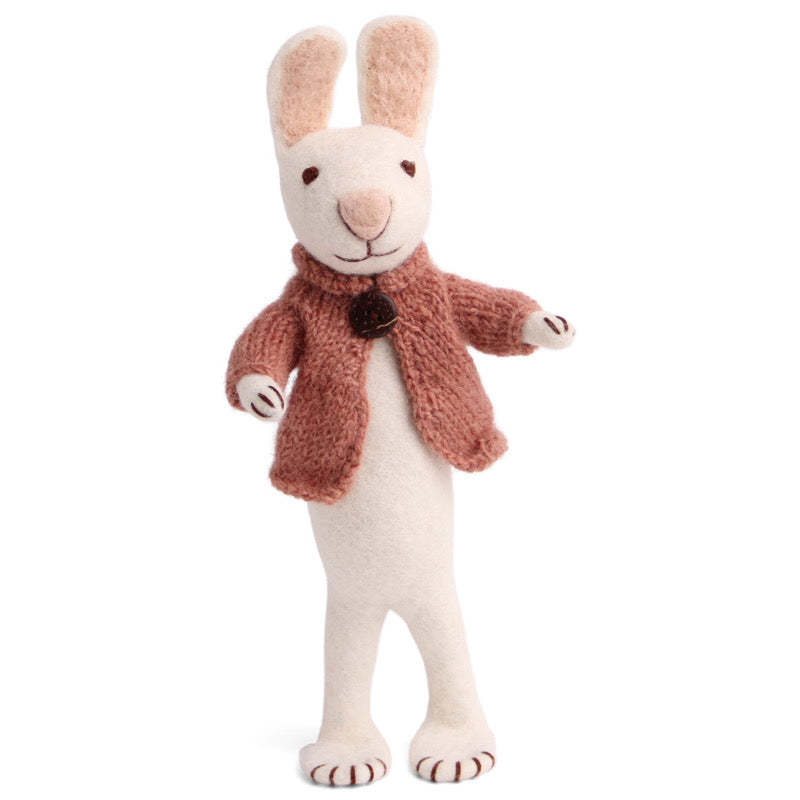 Big Bunny - White with Rose Jacket