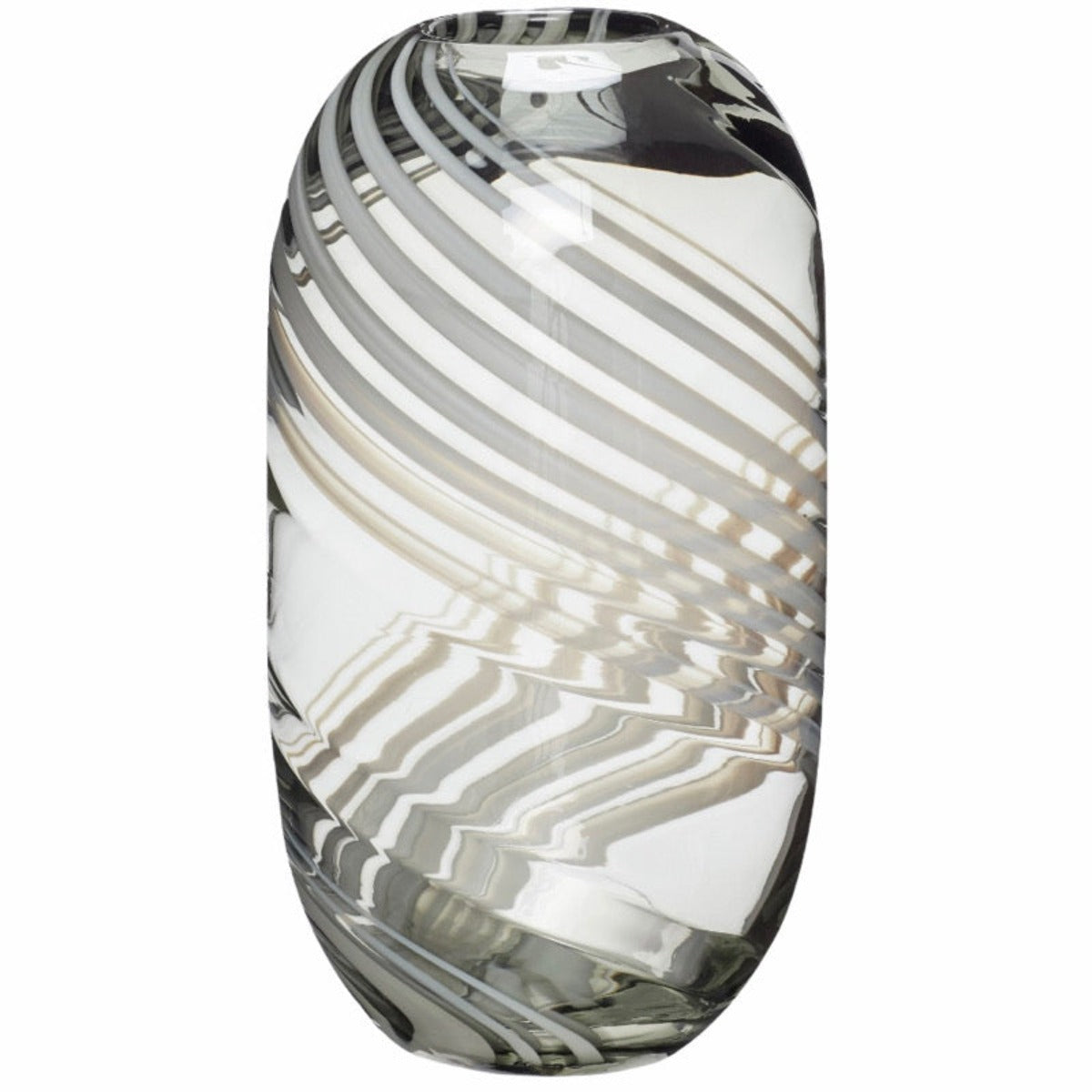 Hubsch Zara Vase, green/white