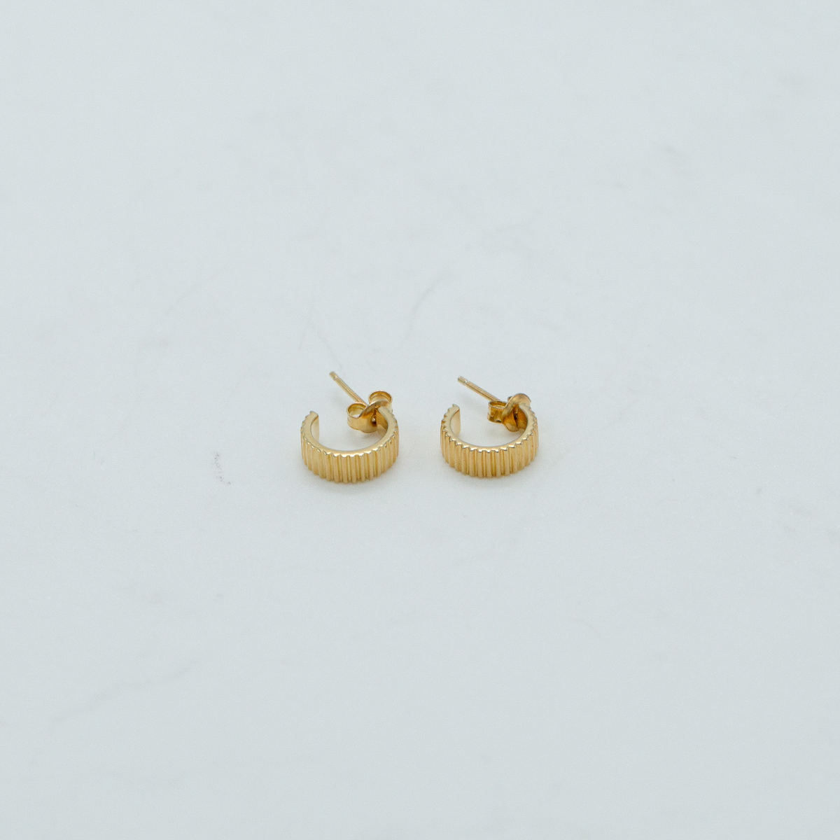 Sophie Lines Hoop Stud 12mm