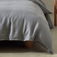 ravello quilt cover - charcoal